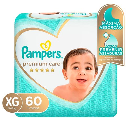 Fralda Pampers Premium Care Xg 60 Unidades Drogarias Pacheco