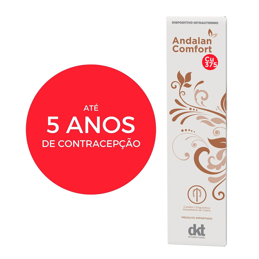 Diu Andalan Comfort Cu 375 DKT 1 Dispositivo Intrauterino - Drogarias  Pacheco