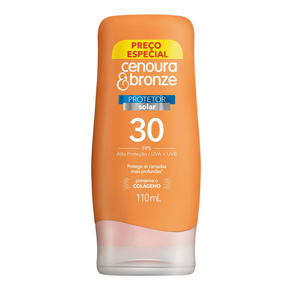Protetor Solar Cenoura Bronze 30FPS 110ml