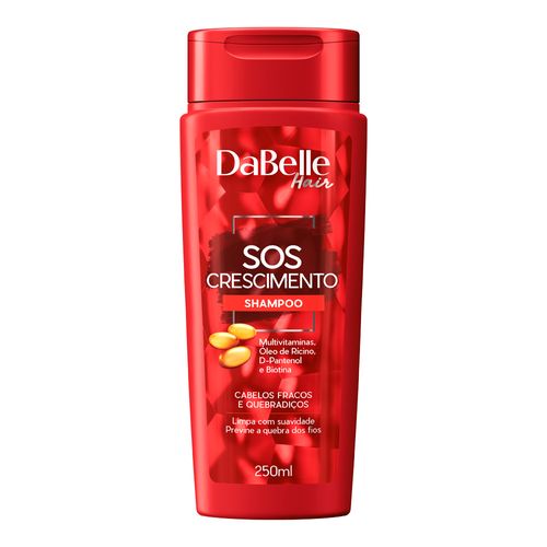 Shampoo Dabelle SOS Crescimento Cabelos Fracos e Quebradiços 250ml Shampoo Dabelle SOS Crescimento Cabelos Fracos e Quebradiços 250ml