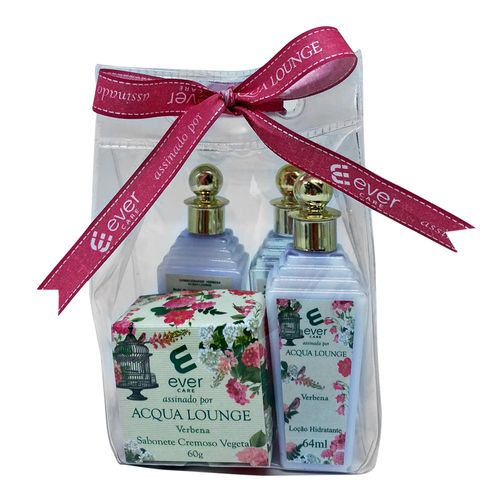 Kit Marshelha Acqua Louge Ever Care Verbena Shampoo 64ml + Condiconador 64ml + Loção Hidratante 64ml + Sabonete 60g