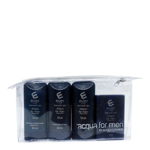 Kit Monaco Acqua Lounge Ever Care Blue Shampoo/Condicionador 2 em 1 80ml + Creme Barbear 80ml + Loção de Barbear 80ml + Sabonete 70g Kit Monaco Acqua Lounge Ever Care Blue Shampoo/Condicionador 2 em 1 80ml + Creme Barbear 80ml + Loção de Barbear 80ml + Sabonete 70g