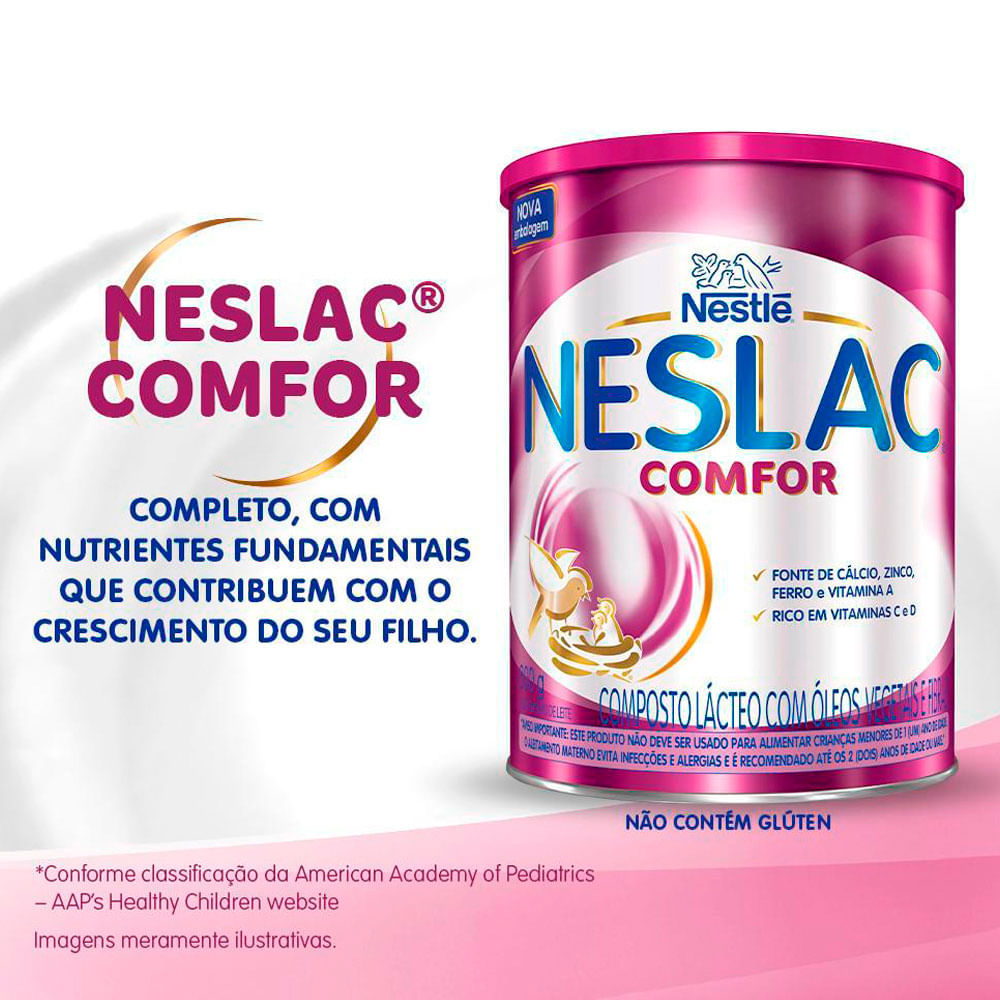 Composto Lácteo Nestlé Neslac Supreme Lata 800g - Drogarias Pacheco