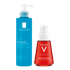Kit-Gel-de-Limpeza-Facial-La-Roche-Posay-Effaclar-Concentrado-300g---Serum-Anti-Idade-Vichy-Liftactiv-Specialist-Peptide-Aha-30ml