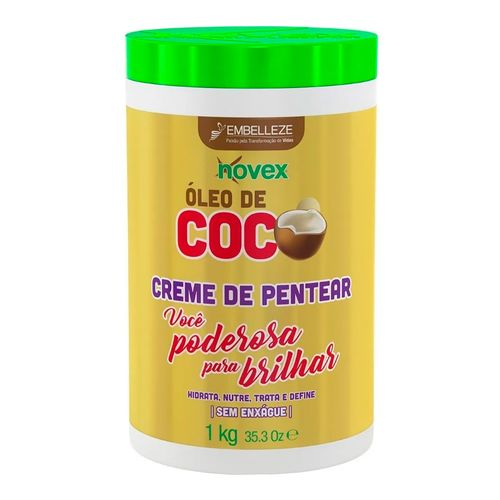 Creme de Tratamento Novex Embelleze Óleo de Coco 1kg Creme de Tratamento Novex Embelleze Óleo de Coco 1kg