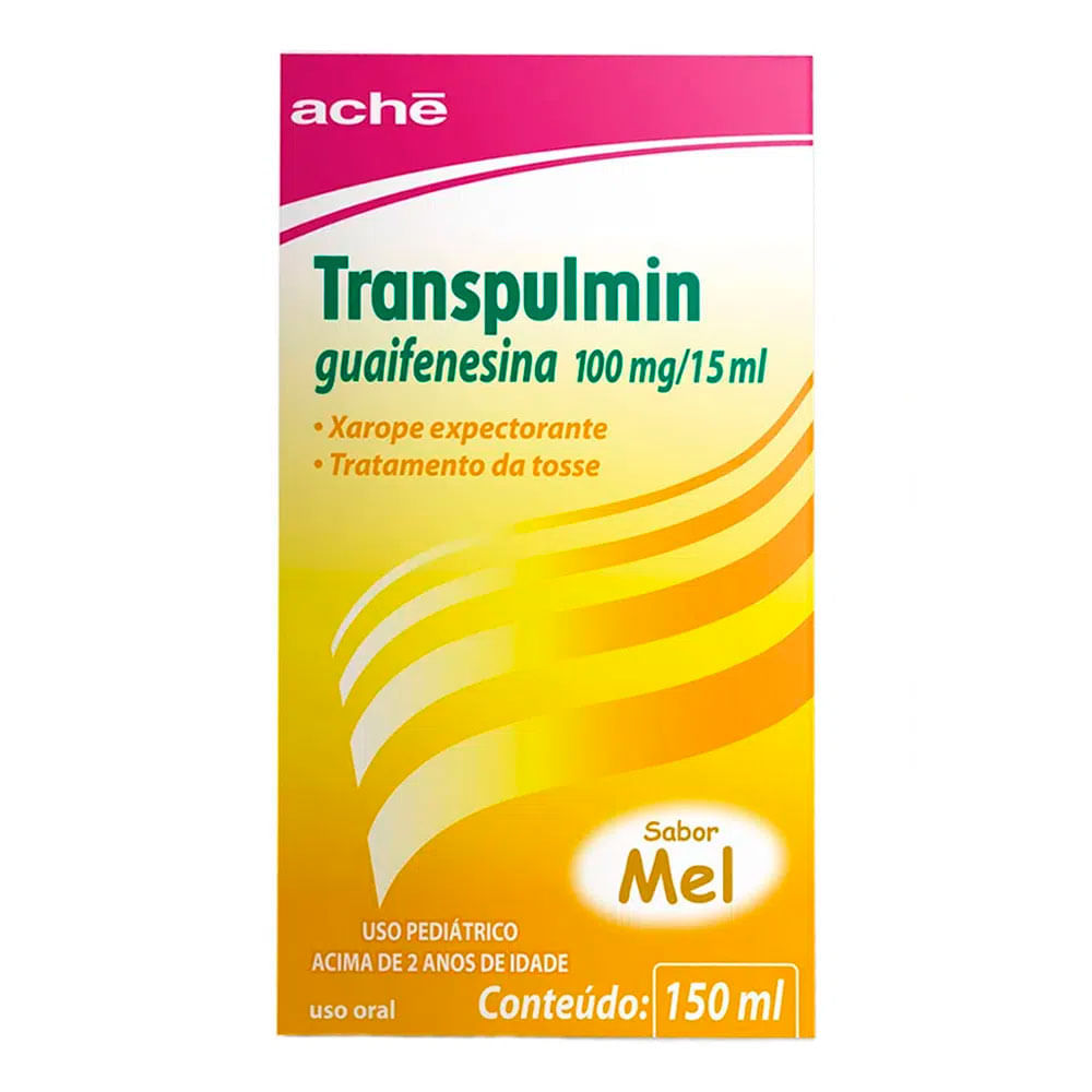 Transpulmin Pediátrico Aché Xarope Mel 150ml - Drogarias Pacheco