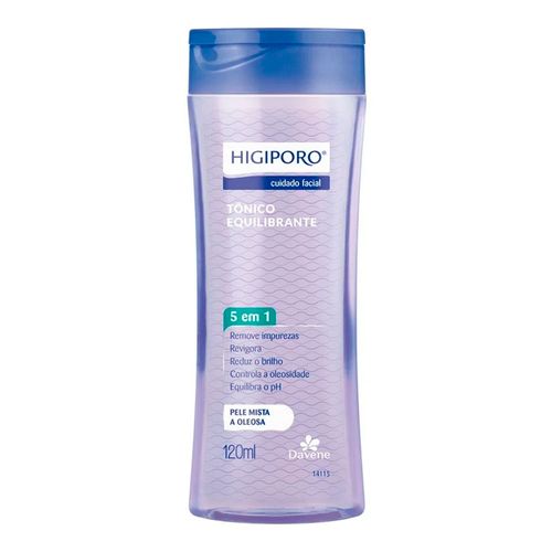 Tonico-Higiporo-Pele-Mista-a-Oleosa-Davene-120ml Tonico-Higiporo-Pele-Mista-a-Oleosa-Davene-120ml