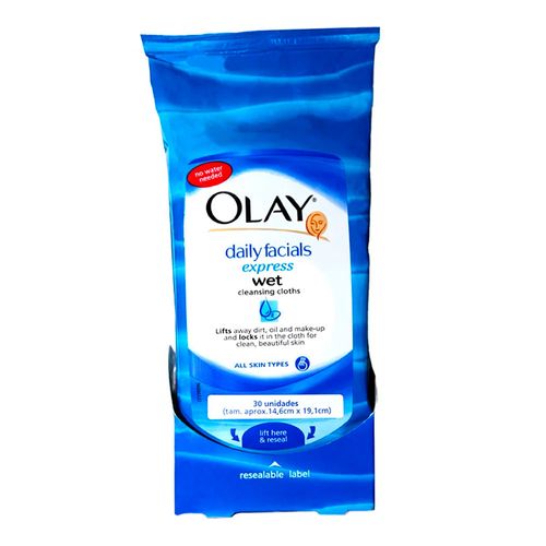 Toalhas-Umedecidas-para-Limpeza-Olay-Cleansers-30-Unidades Toalhas-Umedecidas-para-Limpeza-Olay-Cleansers-30-Unidades