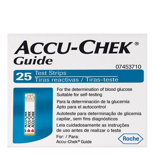 Tiras-para-Controle-de-Glicemia-Accu-Chek-Guide-Test-Strips-25-Unidades Tiras-para-Controle-de-Glicemia-Accu-Chek-Guide-Test-Strips-25-Unidades