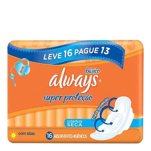 Absorvente-Always-Basico-Super-Protecao-com-Abas-16-Unidades