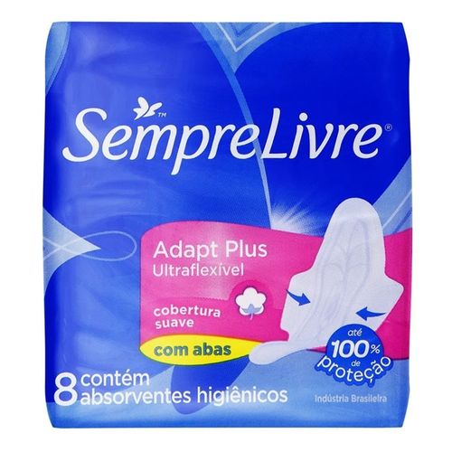 373001---absorvente-externo-sempre-livre-adapt-plus-ultraflexivel-suave-com-abas-8-unidades 373001---absorvente-externo-sempre-livre-adapt-plus-ultraflexivel-suave-com-abas-8-unidades