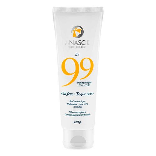 Protetor Solar Anasol Oil Free Toque Seco FPS99 120g Protetor Solar Anasol Oil Free Toque Seco FPS99 120g