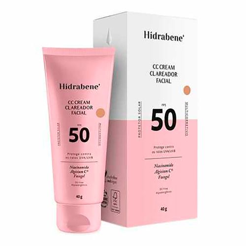 Protetor Solar Facial Hidrabene Clareador CC Cream FPS50 40g Protetor Solar Facial Hidrabene Clareador CC Cream FPS50 40g
