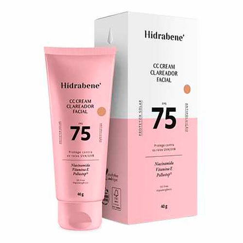 Protetor Solar Facial Hidrabene Clareador CC Cream FPS75 40g Protetor Solar Facial Hidrabene Clareador CC Cream FPS75 40g