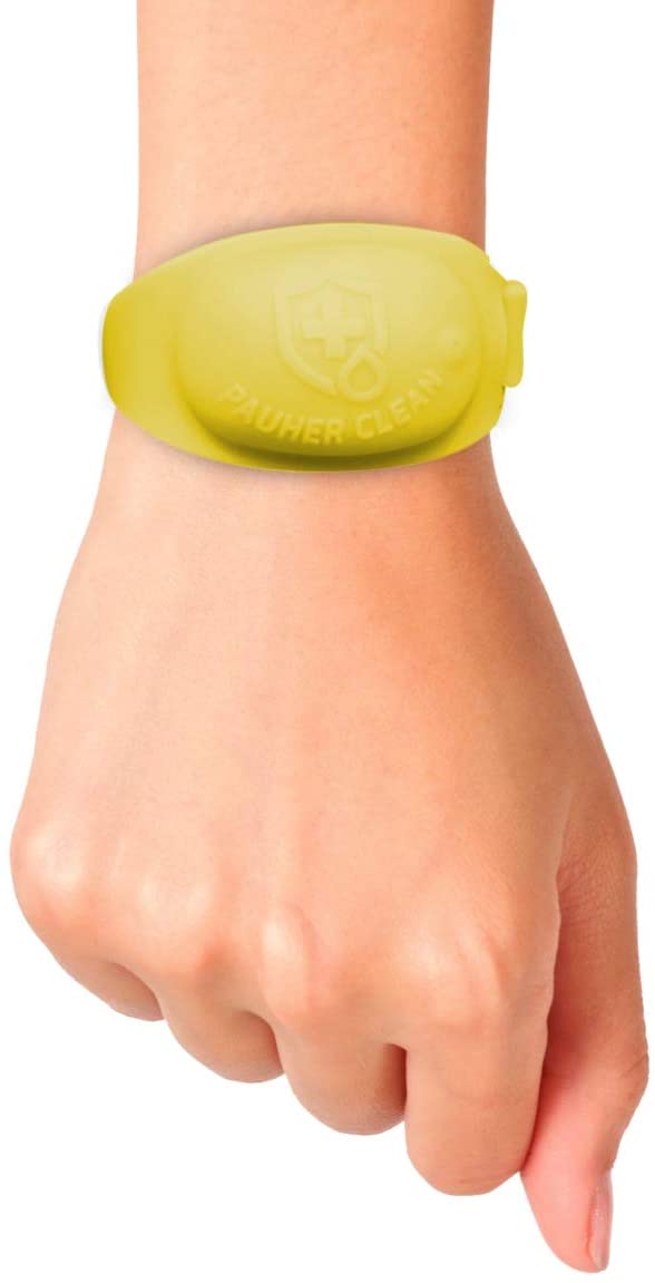 Pulseira para Álcool em Gel Ortho Pauher Amarelo