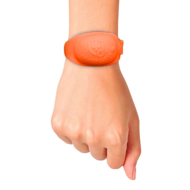 Pulseira para Álcool em Gel Ortho Pauher Laranja