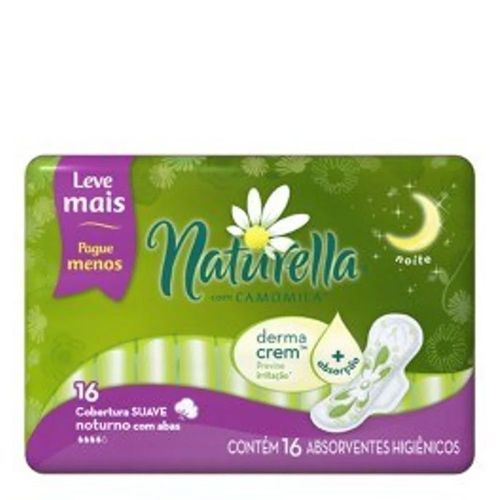 Absorvente Naturella Noturno Abas 16 Unidades Absorvente Naturella Noturno Abas 16 Unidades