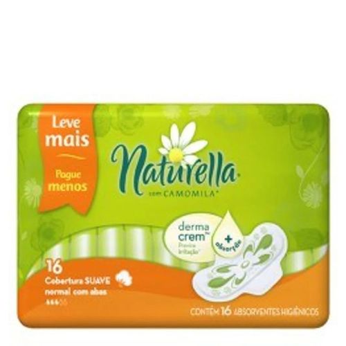 Absorvente Naturella Normal Abas 16 Unidades Absorvente Naturella Normal Abas 16 Unidades