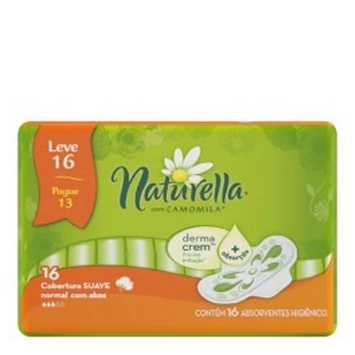 Absorvente Naturella Normal Abas 16 Unidades Absorvente Naturella Normal Abas 16 Unidades