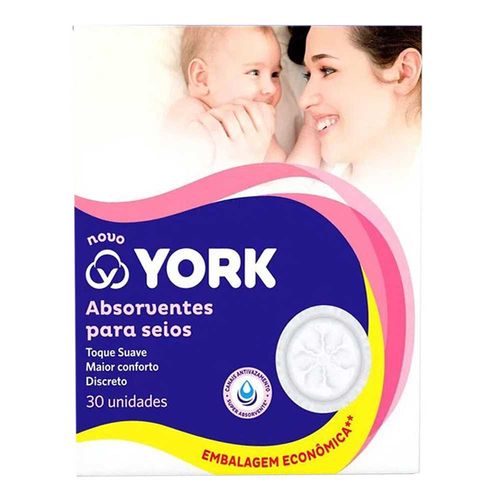 Absorvente para Seios York 30 Unidades Absorvente para Seios York 30 Unidades