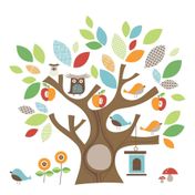 Adesivo de Parede Decorativo Amigos da Árvore - Skip Hop