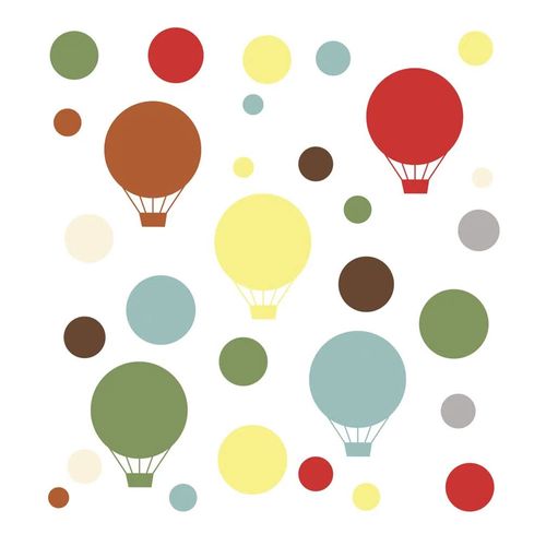 Adesivo de Parede Decorativo Balões Coloridos - Skip Hop Adesivo de Parede Decorativo Balões Coloridos - Skip Hop