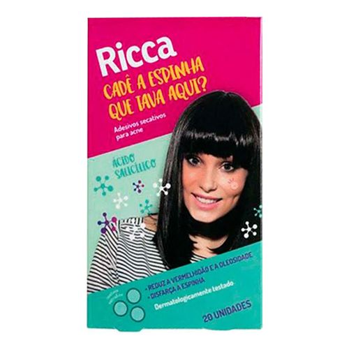 Adesivos Secativos para Acne Ricca 20 Unidades Adesivos Secativos para Acne Ricca 20 Unidades