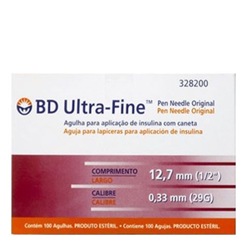 Agulha Insulina BD Ultra-Fine Original 12.7 mm Becton Agulha Insulina BD Ultra-Fine Original 12.7 mm Becton