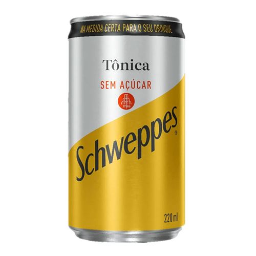 Água Tônica Schweppes Sem Açúcar 220ml Água Tônica Schweppes Sem Açúcar 220ml