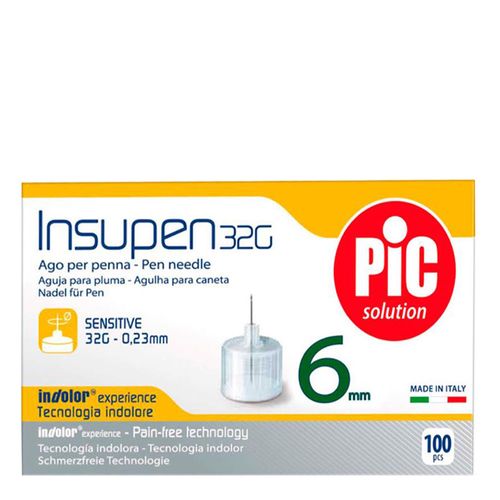 Agulha Insulina Insupen 6mm Sanofi-Aventis 100 Unidades Agulha Insulina Insupen 6mm Sanofi-Aventis 100 Unidades