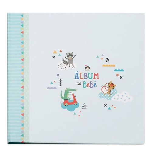 Álbum do Bebê Bichinhos Verde Colorê Álbum do Bebê Bichinhos Verde Colorê