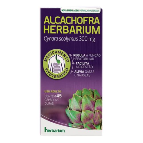 Alcachofra 300mg Herbarium 45 Cápsulas Alcachofra 300mg Herbarium 45 Cápsulas