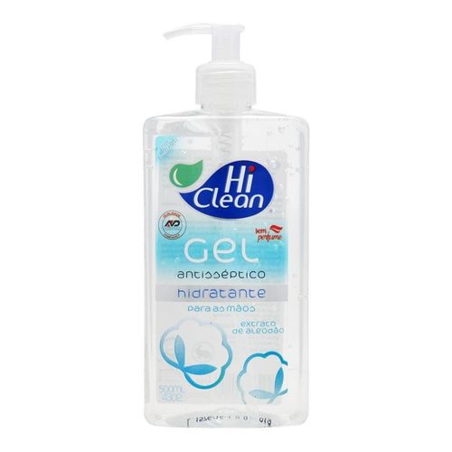 Álcool em Gel 70% Hi Clean Extrato de Algodão 500ml Álcool em Gel 70% Hi Clean Extrato de Algodão 500ml