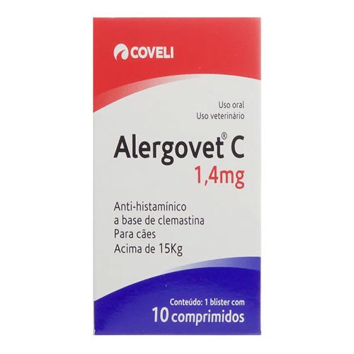 Alergovet 1,4mg com 10 Comprimidos