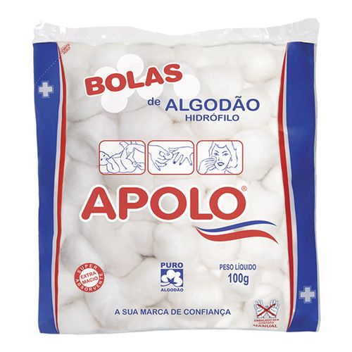 Algodão Apolo Bola 100g Algodão Apolo Bola 100g