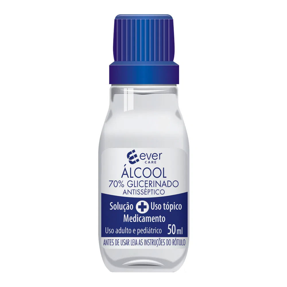 Álcool Líquido 70% Ever Care 50ml