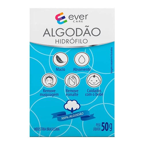 Algodão Hidrófilo Ever Care 50g