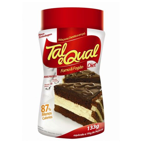 Adoçante Em Pó Tal & Qual 133g Adoçante Em Pó Tal & Qual 133g