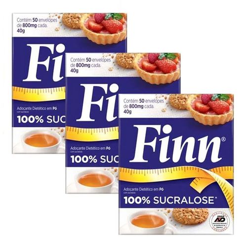 Adoçante Finn 50 Envelopes 0,8g 3 Unidades Adoçante Finn 50 Envelopes 0,8g 3 Unidades