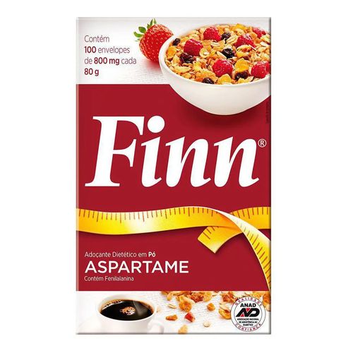 Adoçante Finn Pó Aspartame 100 Envelopes Adoçante Finn Pó Aspartame 100 Envelopes