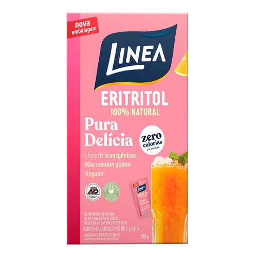 Adoçante Linea Eritritol Pó 5g 50 Envelopes Adoçante Linea Eritritol Pó 5g 50 Envelopes