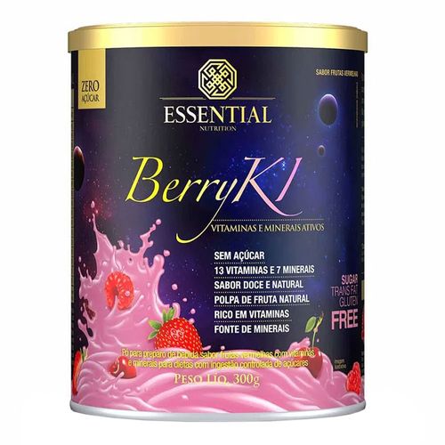 Alimento Vitaminado em Pó Berryki - Essential Nutrition - 300g Alimento Vitaminado em Pó Berryki - Essential Nutrition - 300g