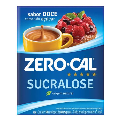 Adoçante Zero Cal Sucralose Pack 2 e Ganhe 50% de Desconto na 2 Embalagem Adoçante Zero Cal Sucralose Pack 2 e Ganhe 50% de Desconto na 2 Embalagem