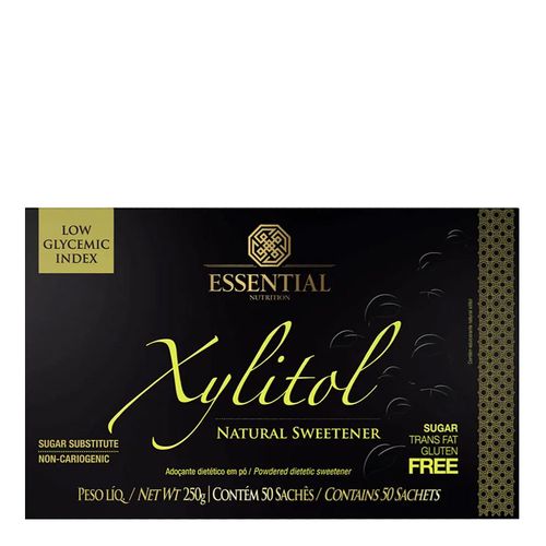 Adoçante Xilitol - Essential Nutrition - 50 Sachês de 5g Adoçante Xilitol - Essential Nutrition - 50 Sachês de 5g
