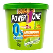 Amendoim Zero Sódio Sabor Lemon - Power One - 75g