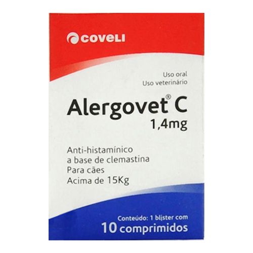 Alergovet C 1,4mg - caixa com 10 compr