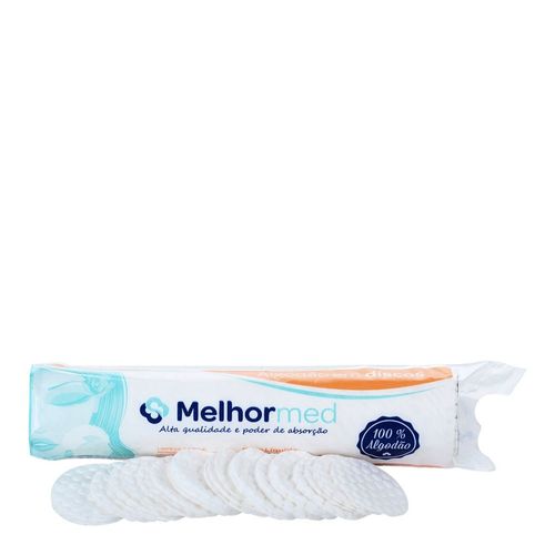 Algodão Hidrófilo Em Disco 35g Melhormed Algodão Hidrófilo Em Disco 35g Melhormed