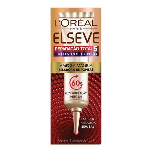 Ampola de Tratamento Instantâneo Elseve L'Oreal Reparação Total 5 15ml Ampola de Tratamento Instantâneo Elseve L'Oreal Reparação Total 5 15ml