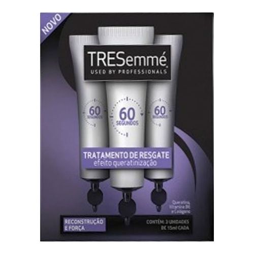 Ampola de Tratamento Tresemmé Reconstrução e Força 15ml C/3 Ampola de Tratamento Tresemmé Reconstrução e Força 15ml C/3