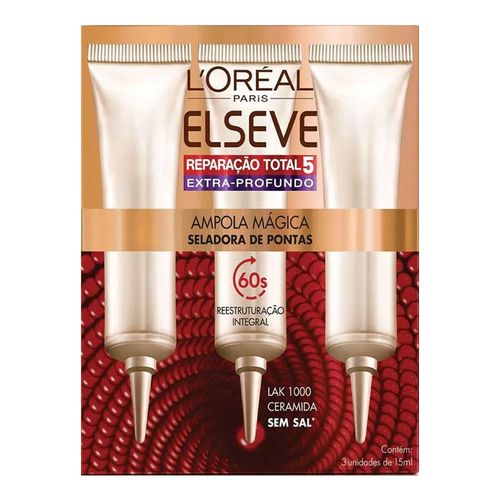 Ampola Elseve Reparação Total 5 Especial Protection C/3 Ampola Elseve Reparação Total 5 Especial Protection C/3